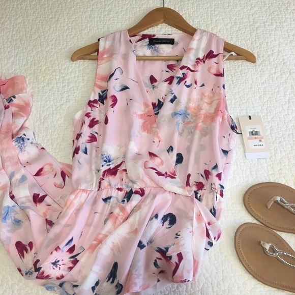 Ivanka Trump Dresses & Skirts - Feminine, Floral Pink Wrap Dress! BEAUTIFUL NWTs